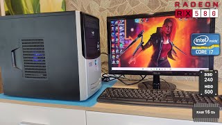 ПК i72600 16Gb ssd240hdd500 RX 580 4gb Sapphire Pulse тесты 19201080 [upl. by Anma]