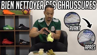 COMMENT NETTOYER ET ENTRETENIR SES CHAUSSURES DE FOOT [upl. by Bette940]