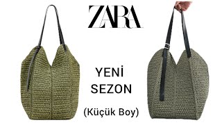 ZARA YENİ SEZON KÜÇÜK BOY TOTE ÇANTA YAPIMI [upl. by Dorsy]