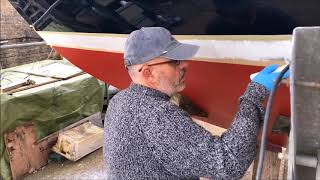 DIY Boat Restoration Boat Painting now complete [upl. by Enorahs]