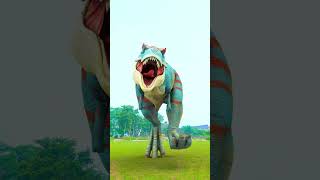 TRex Dinosaur Superhero Fight in Jurassic World jurassicworld dinosaur [upl. by Oinoitna]