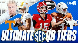 BEST QBs In The SEC  CFB ULTIMATE QB Tiers  Georgia Tennessee Texas Alabama LSU Ole Miss [upl. by Annoyek991]