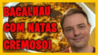 RECEITA DE COMO FAZER BACALHAU COM NATAS CREMOSO PASSO A PASSO 🇵🇹 [upl. by Ginny]