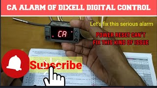 HOW TO FIX quotCAquot ALARM OF DIXELL DIGITAL CONTROL [upl. by Emiaj355]