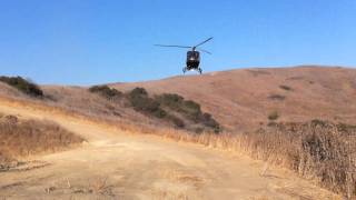 I can land my helicopter ANYWHERE  Schweizer 300Cbi mountain landing [upl. by Bodkin135]