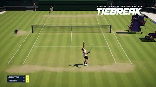 TIEBREAK  Matteo Berrettini Vs Stefanos Tstisipas I Wimbledon PS5 [upl. by Omrellig738]