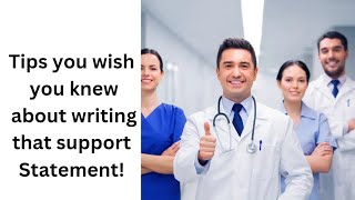 HOW TO WRITE A GOOD SUPPORT STATEMENT job nhs recruitment [upl. by Eical697]