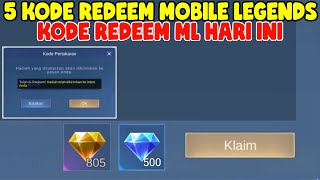 5 KODE REDEEM DIAMOND MOBILE LEGENDS GRATIS  KODE REDEEM ML TERBARU HARI INI NOVEMBER 2024 [upl. by Charmian151]