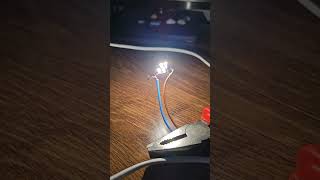 Overvolting a small light bulb with audio amplifier [upl. by Ahseit352]