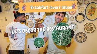 Vintage Plates for Unique Restaurant Style  Lisbons Top Picks \ Best brunch in lisboa [upl. by Bohrer619]