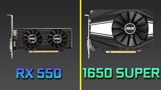 RX 550 vs GTX 1650 SUPER [upl. by Curry]