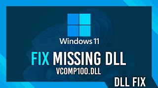 Fix vcomp100dll Missing Error  Windows 11 Simple Fix [upl. by Repinuj]