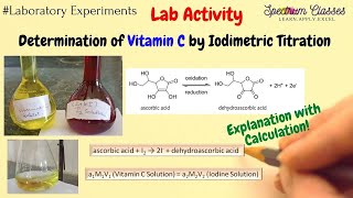 Vitamin C determination by Indophenol dye titration [upl. by Sekoorb]