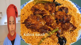 Arabic kabsa saudi Arabia meat kabsa recipe 🇸🇦😋😘 [upl. by Ycak]