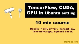 TensorFlow CUDA GPU in Ubuntu setting Ubuntu 2204 [upl. by Geibel]