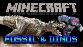 Minecraft Fossil Archeology  DINOSAURS [upl. by Misti]