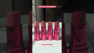 Nykaa Get Cheeky Blush Swatches🩷nykaa nykaacosmetics nykaabeauty blush blushes shortsfeed [upl. by Pegma]