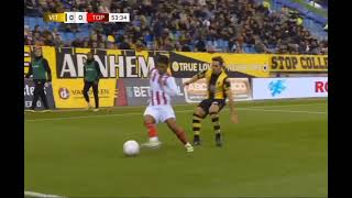 Mauresmo Hinoke skills vs Vitesse Arnhem  liga 2 Belanda [upl. by Anerhs]