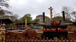 Apache Falls  Gullivers World  Warrington UK  ON RIDE POV [upl. by Nollek635]