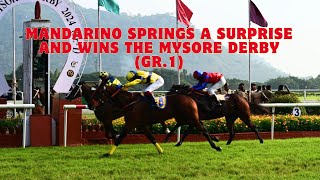 MANDARINO wins The Cubic Mysore Derby Gr1 [upl. by Utimer]