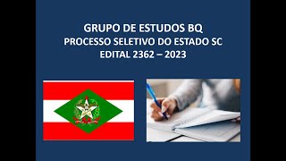 PROCESSO SELETIVO PROFESSORES DE SC  EDITAL 2023 [upl. by Gerick]