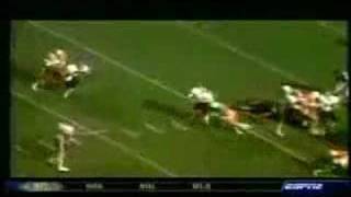 Georgias Herschel Walker runs over Tennessees Bill Bates [upl. by Atsirhcal456]