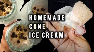 CONE ICECREAM 🍦JUST 2 INGREDIENTS I EASY RECIPE AT HOME I DIFFERENT WAY  EASY WAY CONE ICE CREAM [upl. by Wylen]