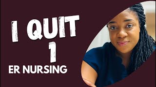 I Quit ER Nursing thinknursing  Jamaican Nurse Confessions 🇯🇲🇺🇸 [upl. by Annerahs795]