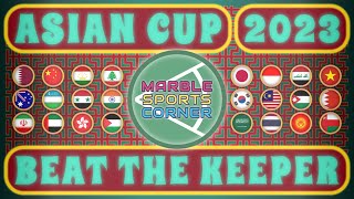 Asian Cup 2023  Beat The Keeper  Marble Race [upl. by Eenram]