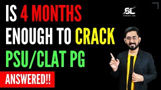 Is 4 months enough to crack CLAT PG 2025  CLAT PG 2025 Syllabus  CLAT LLM 2025 Books [upl. by Oly]