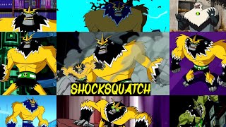 All shocksquatch transformations in all Ben 10 series [upl. by Sillig880]