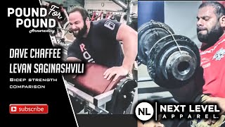 Dave Chaffee V Levan Saginashvili  Bicep Strength Comparison [upl. by Adlay289]