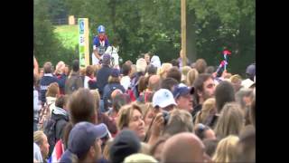 Jeux équestres mondiaux  Cédric Lyard en cross au concours complet [upl. by Ayocal789]