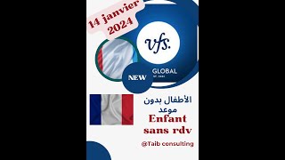 عاجل مواعيد فرنسا جديد من 14جانفي 2024 du nouveau vfs [upl. by Aicil]