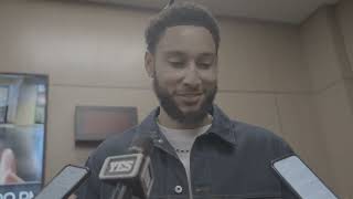 Ben Simmons discusses victory over Grizzlies [upl. by Linnet]