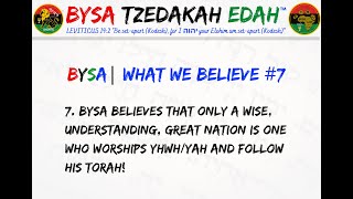 BYSA  WHAT WE BELIEVE  7  102024 [upl. by Guevara117]