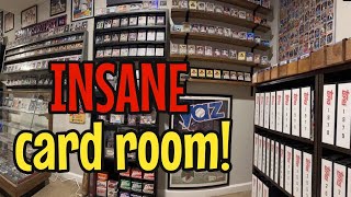 You Have To See This Baseball Card Collectors Epic Room [upl. by Dicky]