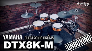 Yamaha DTX8KM electronic drumkit unboxing amp playing by drumtec [upl. by Priest]