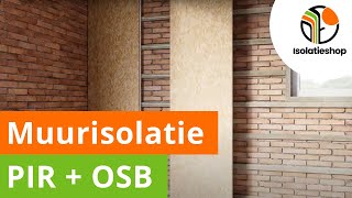 Zelf een buitenmuur isoleren van binnenuit  muur isolatie met PIROSB  De Isolatieshop [upl. by Pascasia]