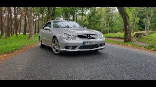 Mercedes CLK55 AMG  m113 54l V8 367hp exhaust sound revs launch driving acceleration [upl. by Ahsatsan]