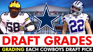 Cowboys Draft Grades All 7 Rounds From 2023 NFL Draft Ft Mazi Smith Deuce Vaughn amp Jalen Brooks [upl. by Laughry933]