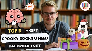 Top 5 Spooky Books You Need to Read This Halloween  Gift Ideas [upl. by Yelserp229]