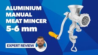 Aluminium Manual Meat Mincer Royal Catering RCFW ALU1  Expert review [upl. by Tolmach92]