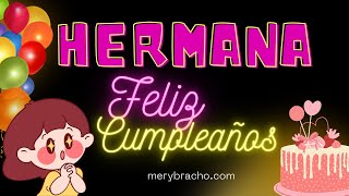 😍 Tarjeta Cristiana de Cumpleaños para una Hermana 🎂 Frases lindas de felicitaciones a hermana 🎁 [upl. by Primalia]