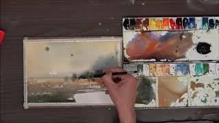 Chien Chung Wei X Holbein artists watercolordemonstration [upl. by Roscoe]