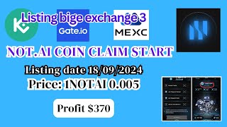 Notai claim start  Notai new update  Notai listing date  Notai price prediction [upl. by Dnana316]