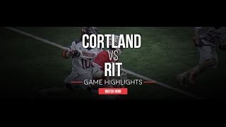 Cortland vs RIT  2016 College Highlights [upl. by Hephzipa]