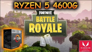 RYZEN 5 4600G  FORTNITE  MODO RENDIMIENTO [upl. by Seidnac627]