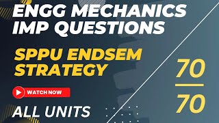 Engineering Mechanics Important Questions  SPPU Endsem  How To Pass  7070  sppu engineering [upl. by Pitarys970]