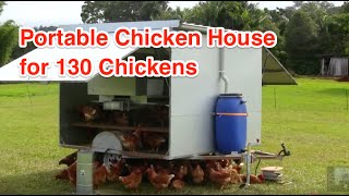 Portable Chicken house for 130 Chickens [upl. by Fisuoy]